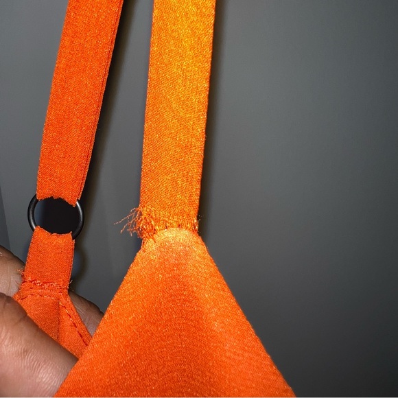 ALICE + OLIVIA TIERED MINI DRESS IN ORANGE SILK ORANGE Size 6 - Picture 8 of 16